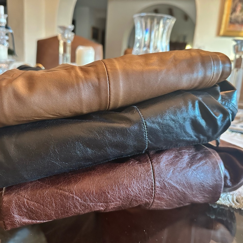 Leather Pants/Jackets Bundle - Black, Brown, Tan